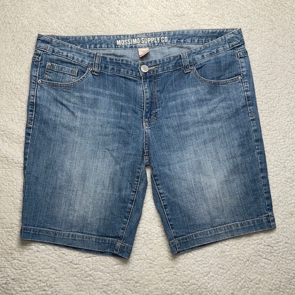 Mossino Supply Co Jeans Shorts Soft denim Size 17 Fit 6 Bermuda comfy - Picture 6 of 6